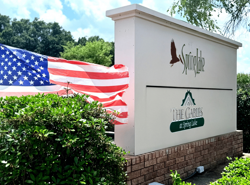Exterior facility sign and grounds