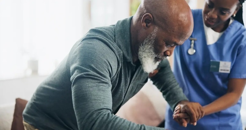 Stroke recovery rehabilitation session