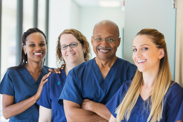 Team of nurses trained in skilled nursing and rehabilitation